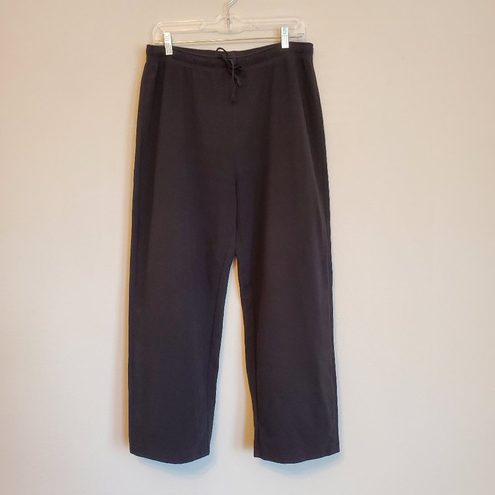 Spa by Chico's Black Sweatpants Size: 2/L/12 US